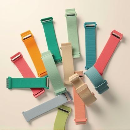 Multiple colors of EcoFlex bands.