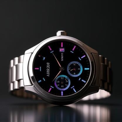 NexTime Edge smartwatch, steel frame.